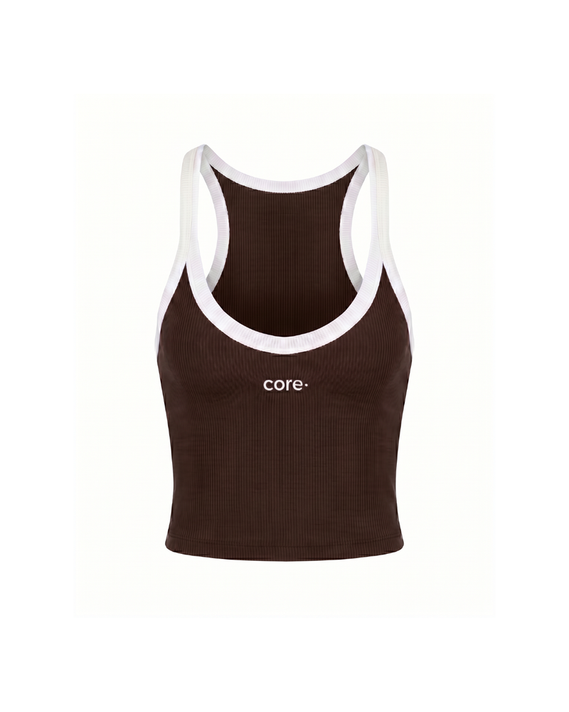 THE BROWN LINEN TANK