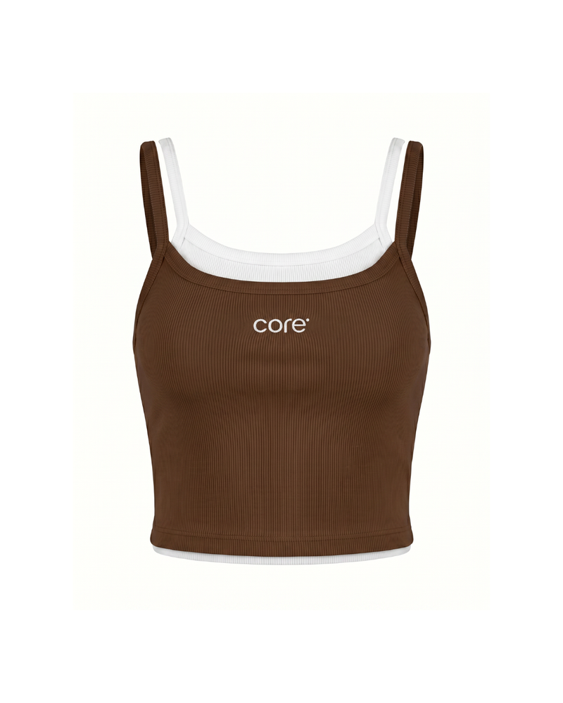 THE BROWN LINEN CAMI