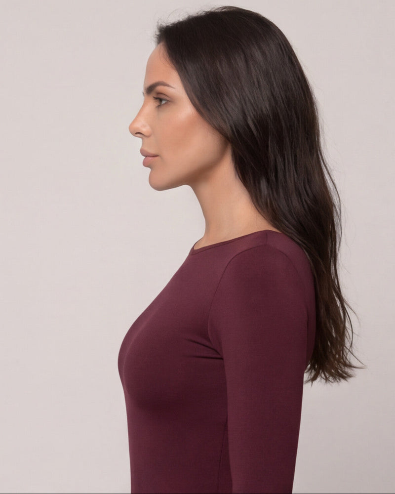THE DRAPE BURGUNDY BODY